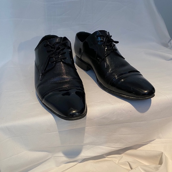 KENZO Men’s Black Patent Leather Shoes Sz 9.5 - Picture 11 of 11